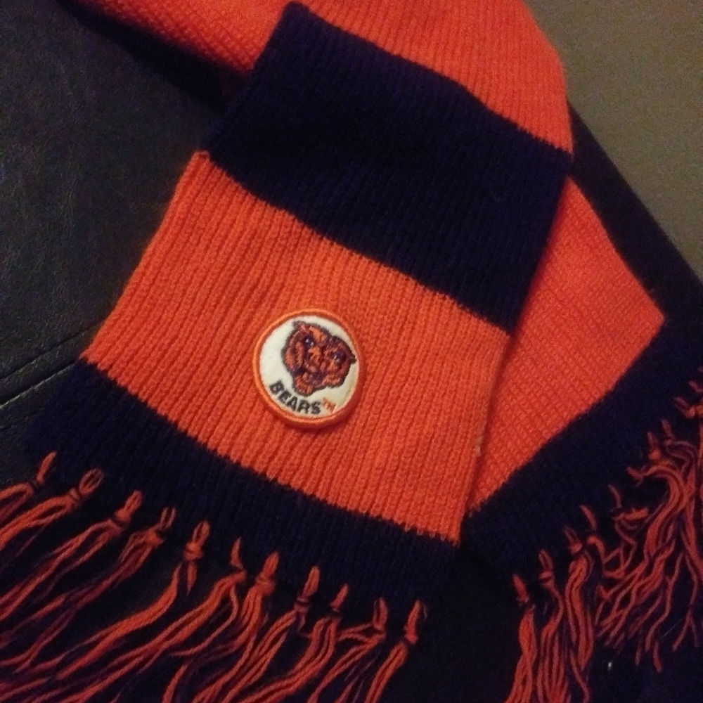 Vintage 1970s Chicago Bears Winter Scarf